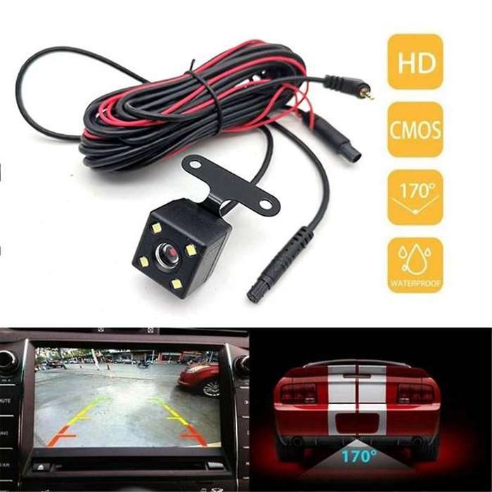 2pcs 5 Pin Car Rear View Camera Reverse 170 Degree Wide Angle Recording Parking Waterproof Night Vis