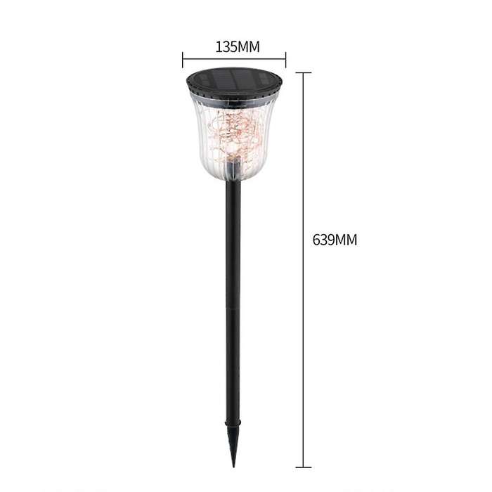 2PCS 50LED Solar Garden Lights- New LED Solar Path Lights, Waterproof,Outdoor Solar for Garden, Path