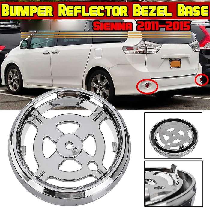 2Pcs 52752080102 Car Rear Bumper Reflector Bezel Base Cover Cap for Sienna 2011 2012 2013 2014 2015