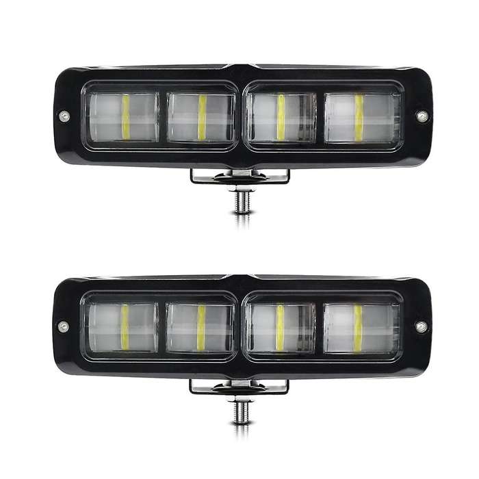 2PCS 6 Inch LED Light Bar, 80W Fog Light Off Road Lights Work Light Bar for Truck SUV ATV Boat Motor
