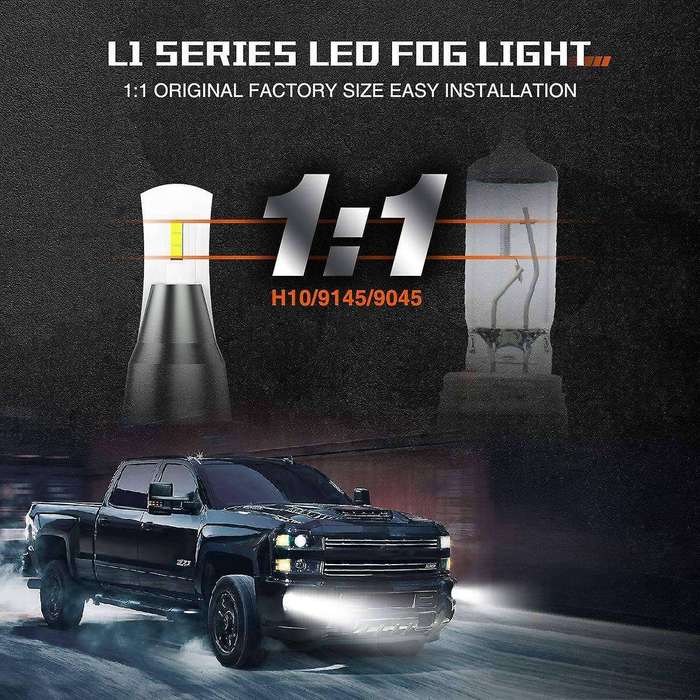 2PCS 6 Sides LED Headlight Kit H7 High Low Beam DOB LED Bulb Car Lighting 3000K 6000K 8000K Three Co