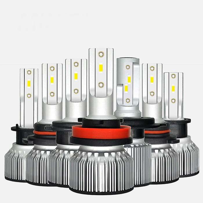 2Pcs 6000K Csp Car Led Headlight Bulb 50W 6400Lm Car Shape H4