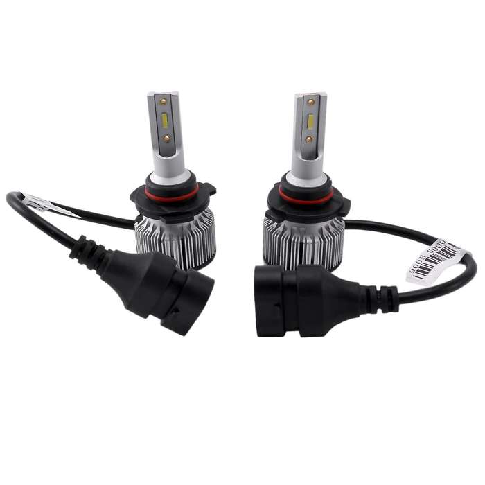 2Pcs 6000K Csp Car Led Headlight Bulb 50W 6400Lm Car Shape 9005