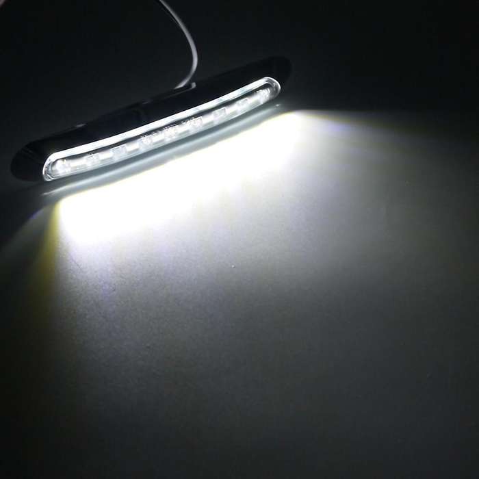 2Pcs 9 Led Waterproof Car Truck Lorry Side Marker Light Tail Rear Lamps Indicator Marker Trailer Lig