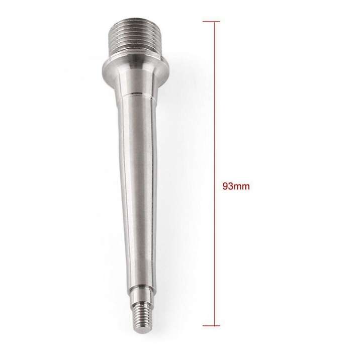 2Pcs 93Mm Titanium/Ti Spindle/Axles Foot Shaft Pedals Bearing Titanium Pedal Shaft Titanium Alloy Pe