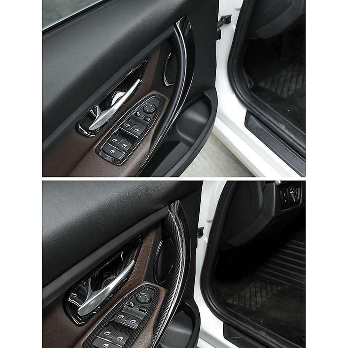 2Pcs ABS Interior Door Handle Pull Protective Cover for - 3 4 Series 3 Series GT F30 F35 2013-2019 B