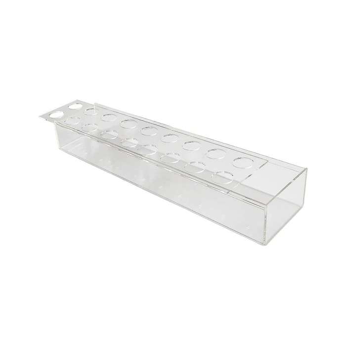 2Pcs Acrylic Rectangle Flower Vase Long Flower Container Planter Pot Decorative Vase for Office Tab