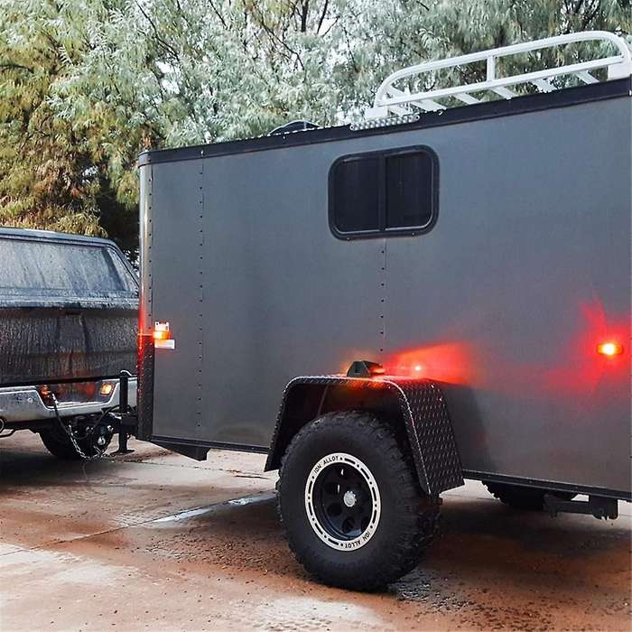 2PCS Amber/Red LED Marker Lights LED Clearance Trailer Lights Trailer Light Assembly