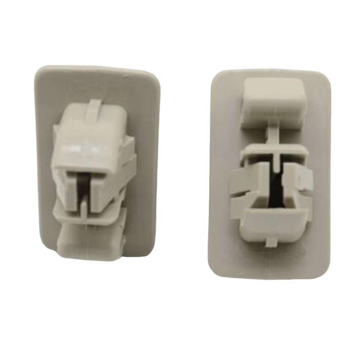 2Pcs Beige Sun Visor Hook Holder Clip MR779704 MR779705 for Montero MK3 2000-2006 Sunvisor Hanger Ho