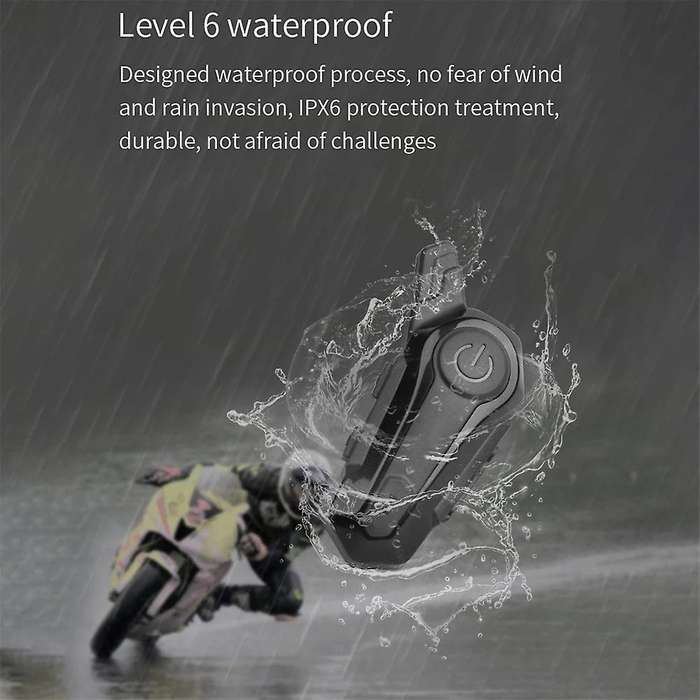 2pcs Bluetooth Intercom Motorcycle Full Helmet Bluetooth Headset for 2 Intercomunicador Wireless Hea