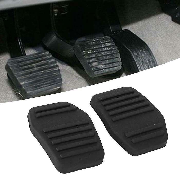 2PCS Brake Foot Pedal Anti-Slip Footrest Pedals Cover Fit for Transit MK7 2006-2014 for SCORPIO 94-9