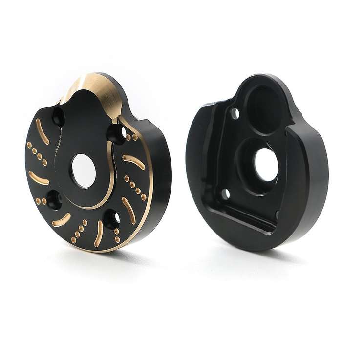 2pcs Brass Counterweight Balance Heavy Weight Portal Drive Housing for Axial Capra1.9 Utb/ Scx10 Ii