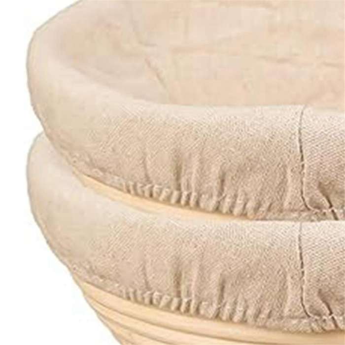 2pcs Bread Proofing Basket Cloth Cover Combination, Bread Protection Basket, Baking Bowl for Sourdo