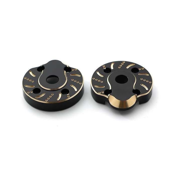 2pcs Brass Weight 95g Outer Portal Drive Housing Steering Cover for Axial Scx10 Iii Capra Utb 1/10