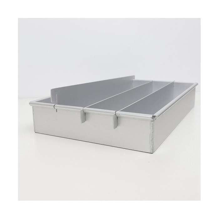2Pcs Cake Mold Box Cutting Strip Mold Cooling Plate Aluminum Alloy Slitter Snowflake Cake Split Cas