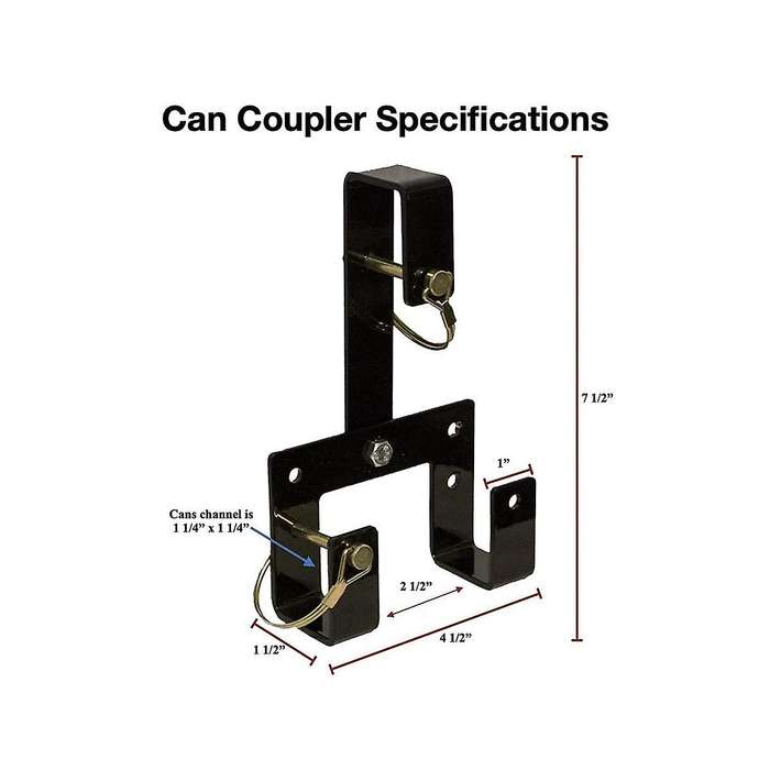 2pcs Can Couplers to Hook Multiple Wheeled Trash Containers Garbage Bin Connector