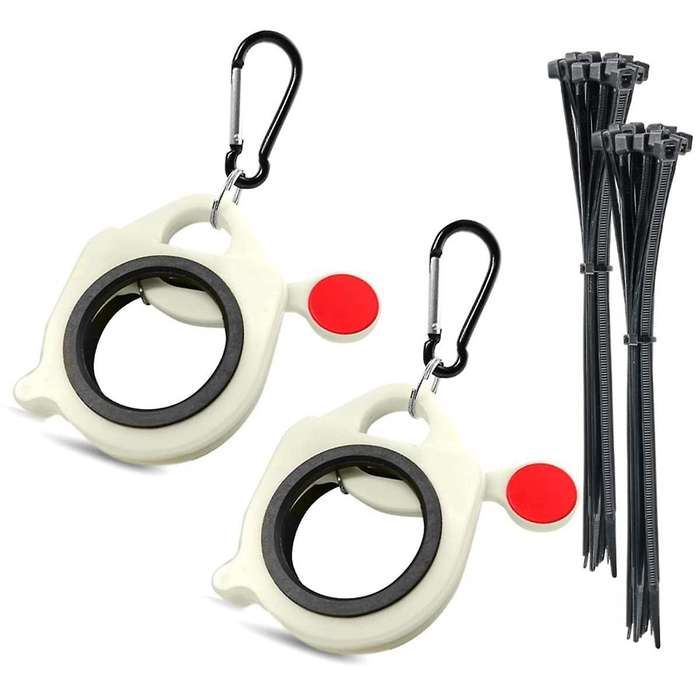 2PCS Cable Zip Tie Organizer- for Heavy Duty Ties and Metal Ties,Zip Ties Holder for Tool Belt with
