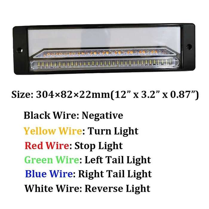 2Pcs Car 147 LED Waterproof Turn Signal Light Truck Brake Light Turn Tail Light for Truck Trailer
