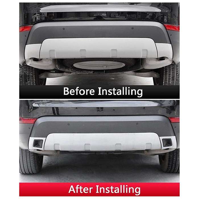 2Pcs Car ABS Tail Exhaust Cover Trim for 5 LR5 L462 2017 2018