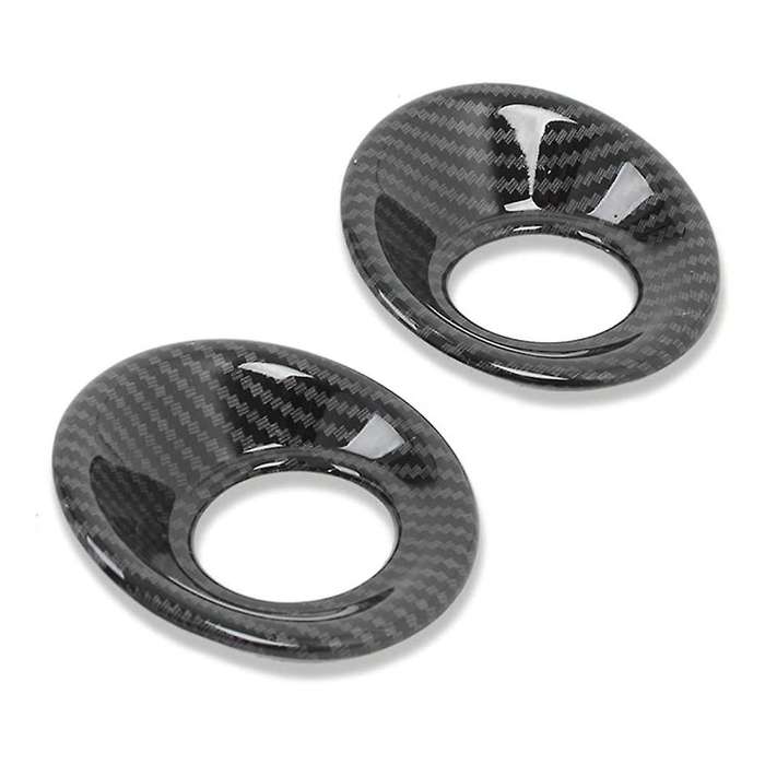 2Pcs Car Accessories ABS Carbon Fiber Rear Door Loud Speaker Cover Trim Fit for -V 2017-2019 2020
