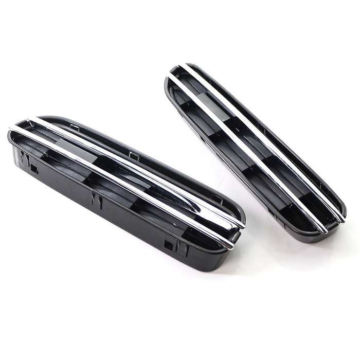 2Pcs Car Air Flow Side Vents Mesh Grill for E60 M5 E61 E39 E90 M3 E90