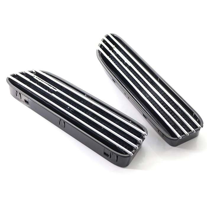 2Pcs Car Air Flow Side Vents Mesh Grill Grille for E60 M5 E61 E39 E90 M3 E90
