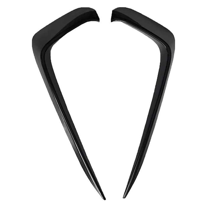 2Pcs Car Bright black Front Bumper Side Vent Fog Light Cover Spoiler Splitter for Mk7 2019-2020