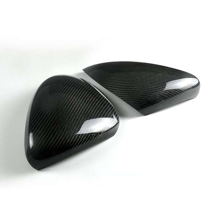 2Pcs Car Carbon Fiber Side Rear View Mirror Cover Trim for  2017-2020