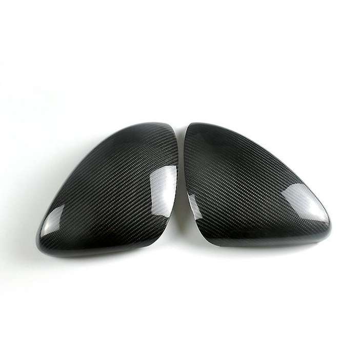 2Pcs Car Carbon Fiber Side Rear View Mirror Cover Trim for  2017-2020