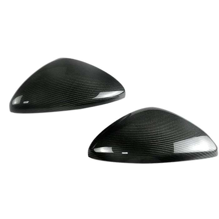 2Pcs Car Carbon Fiber Side Rear View Mirror Cover Trim for  2017-2020