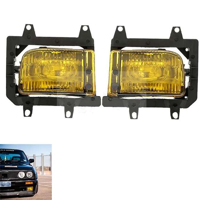 2Pcs Car Fog Lights Fog Lamps Assembly Replacement for  E30 3 Series -1993 63171385945 63171385946