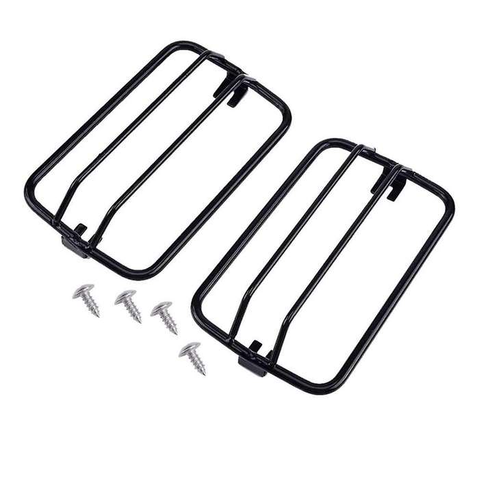 2Pcs Car Front Bumper Side Marker Wheel Eyebrow Turn Signal Light Guard Cover Decor Fit for TJ 1997-