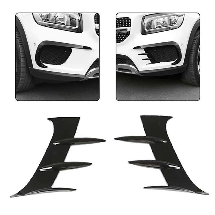 2Pcs Car Front Bumper Splitters Side Wind Knife for - X247 GLB180 GLB200 GLB250 2020 2021
