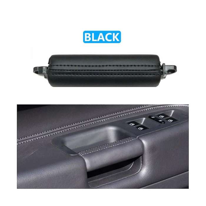 2pcs Car Front Door Handle Pull Trim Pu Leather 7l6867161 for 2003-2010 Side Door Handle Inner Lhd R