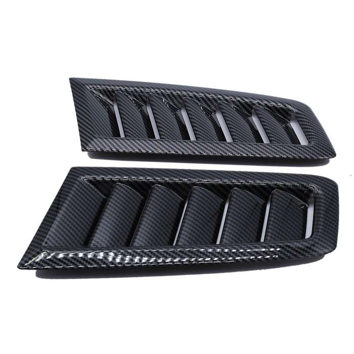 2Pcs Car Front Engine Hood Bonnet Vents Louver Hood Air Outlet Universal for Focus MK2 ST for
