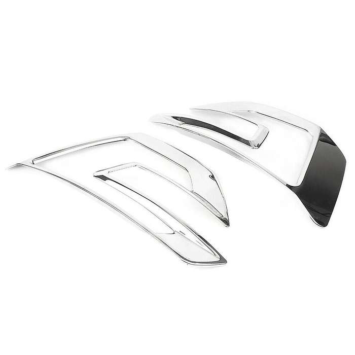 2Pcs Car Front Fog Lamp Decorative Frame Fog Lamp Decorative Cover for Explorer Sport 2016 2017