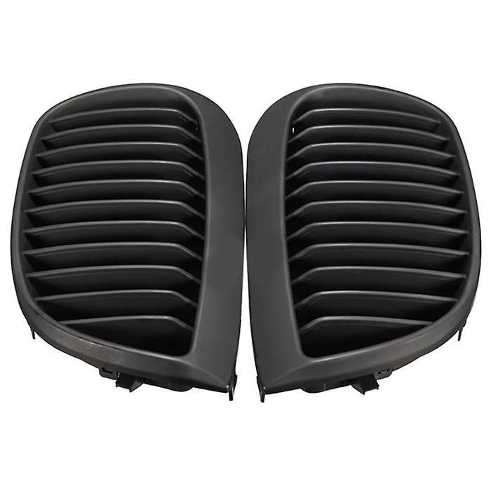 2Pcs Car Front Hood Kidney Grille Grill Mesh Matte Black Racing Grills for 1 Series E81 E87 2004-200