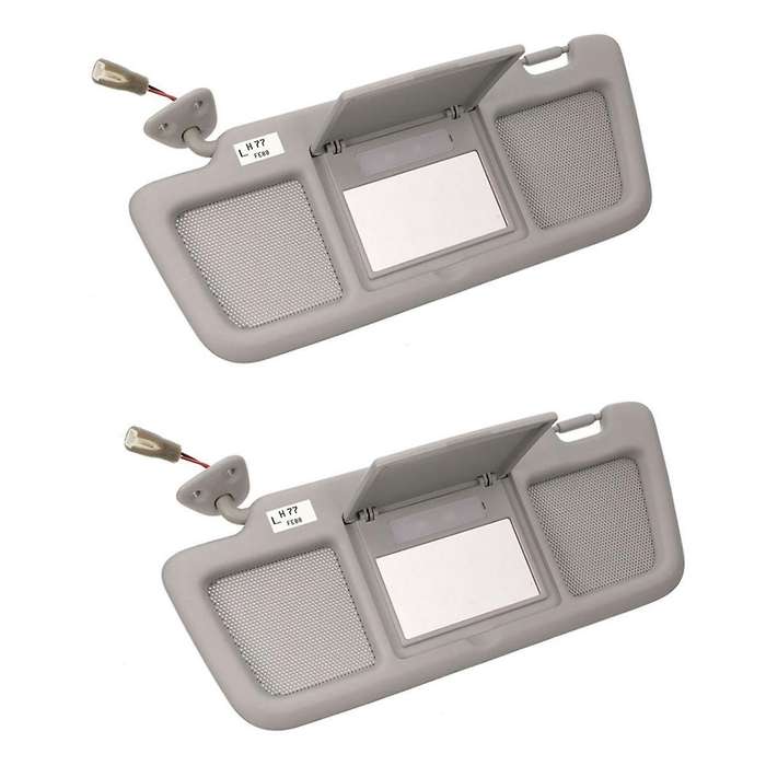 2PCS Car Front Left Sun Visor Panel with Makeup Mirror Replacement for RX-8 2004-2011 Interior Wind