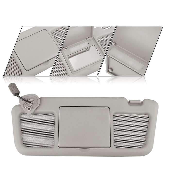 2PCS Car Front Left Sun Visor Panel with Makeup Mirror Replacement for RX-8 2004-2011 Interior Wind