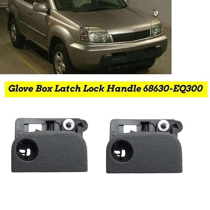 2PCS Car Glove Box Latch Lock Handle 68630-EQ300 for T30 2001-2006 Grocery Box Lock Lid Assy 68630EQ