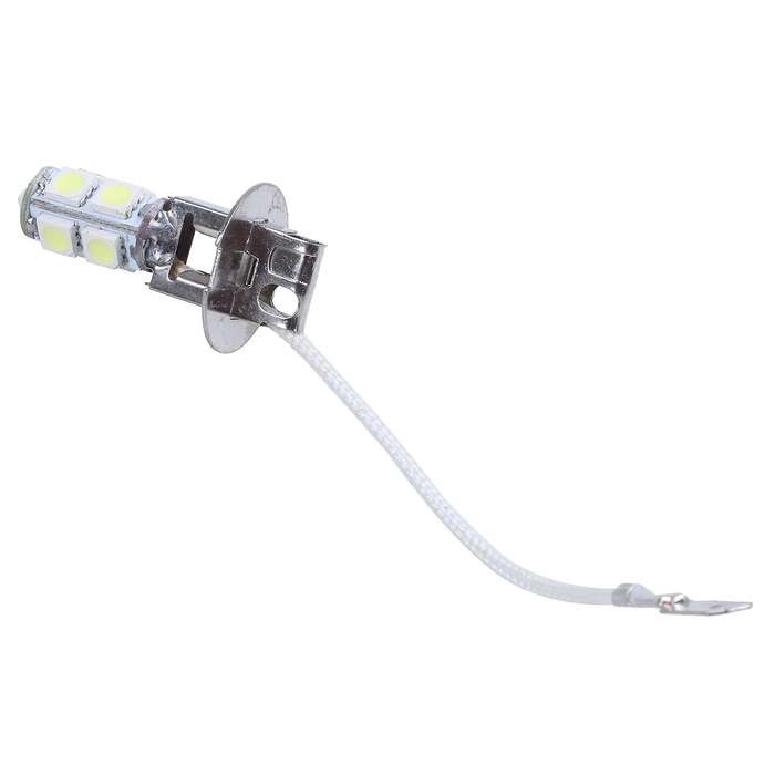 2pcs Car H3 Socket 9 White 5050-smd Led Foglight Fog Light Lamp Dc 12v