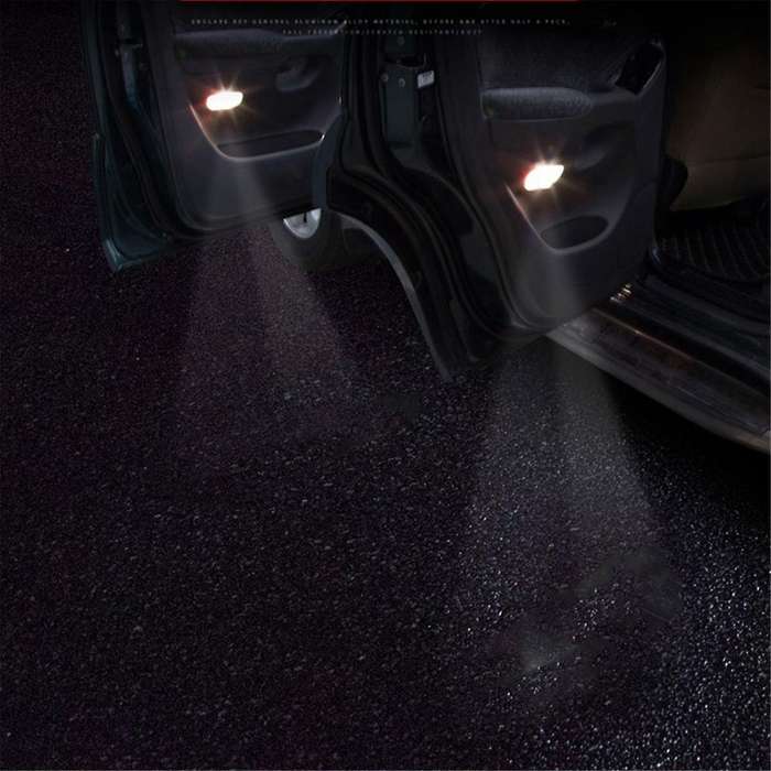 2Pcs Car Interior Door Light Welcome Lamp Ambient for Prado LC120 2003-2009 Projector Welcome Light