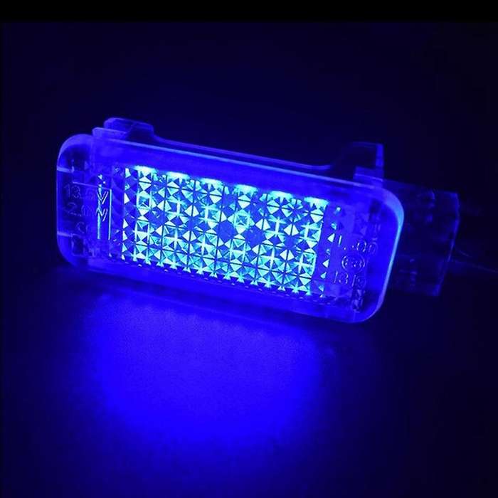 2Pcs Car LED Footwell Light Trunk Lamp for Golf Plus CC Tourage Blue LED