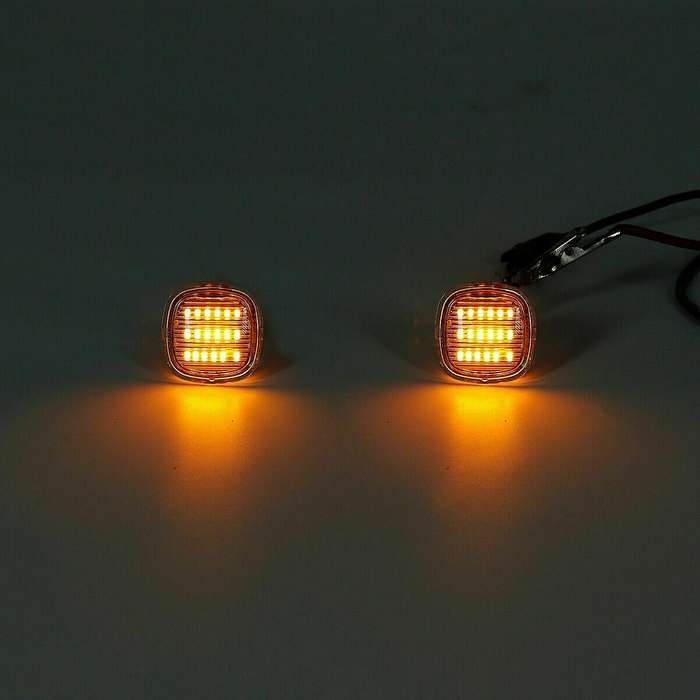 2Pcs Car LED Side Repeater Indicator Light Side Marker Signal Lamp Light for A3 A4 A8 for Fabia SEAT