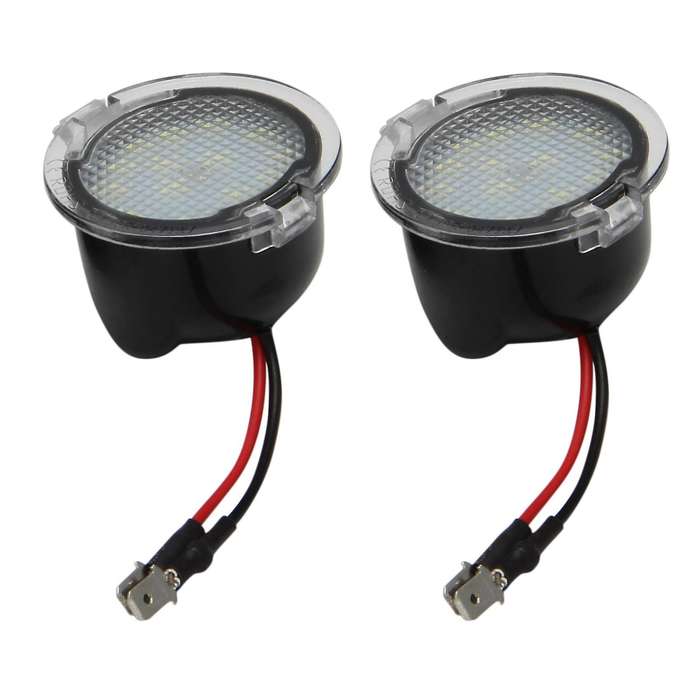 2Pcs Car LED Under Mirror Light 1604303136 for Edge Mondeo Explorer Taurus Ranch