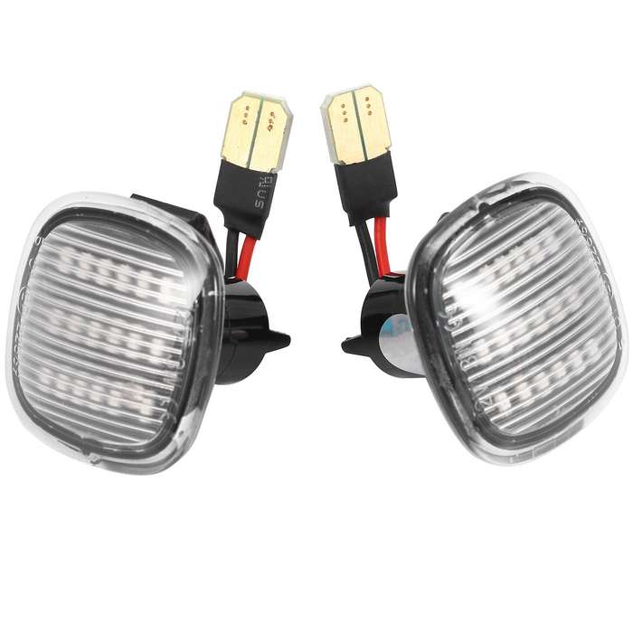 2Pcs Car LED Side Repeater Indicator Light Side Marker Signal Lamp Light for A3 A4 A8 for Fabia SEAT