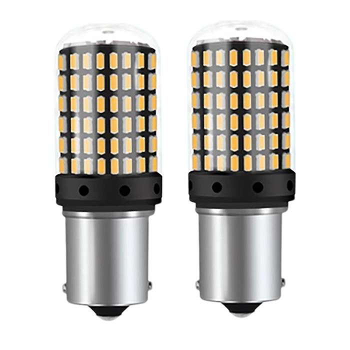 2Pcs Car P21-5W BAY15D 1157 LED Canbus Light 3014 144SMD Error Free Bulb Auto Turn Signal Brake Bulb