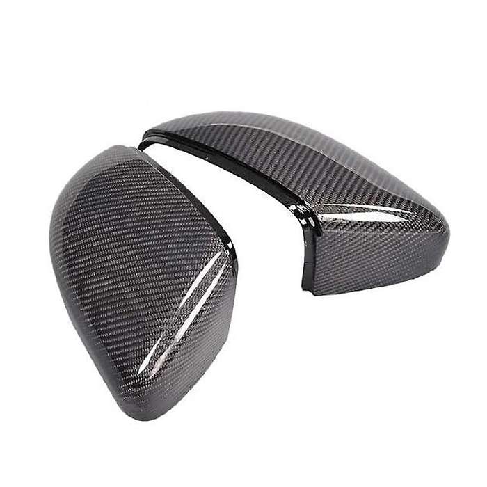 2Pcs Car Rear View Mirror Cover Protector for Golf 6 MK6 2009-2014 Carbon Fiber Auto Rearview Mirror