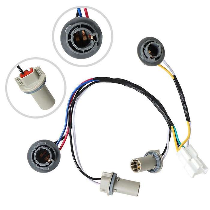 2PCS Car Rear Taillight Lamp Socket & Wiring Harness for 2011-2014 92450-3Q000