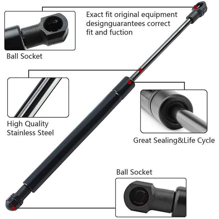 2pcs Car Rear Trunk Lift Supports Shocks for Wish Mpv Avensis Estate 2003-2016 351097 68950-05081